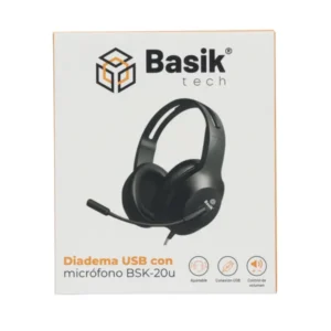 DIADEMA USB para computador  Basik tech 20U