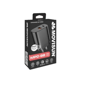 Cargador tipo c 25 Watts Movisun MPD88