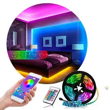 Cinta led de 5 metros con control y bluetooth